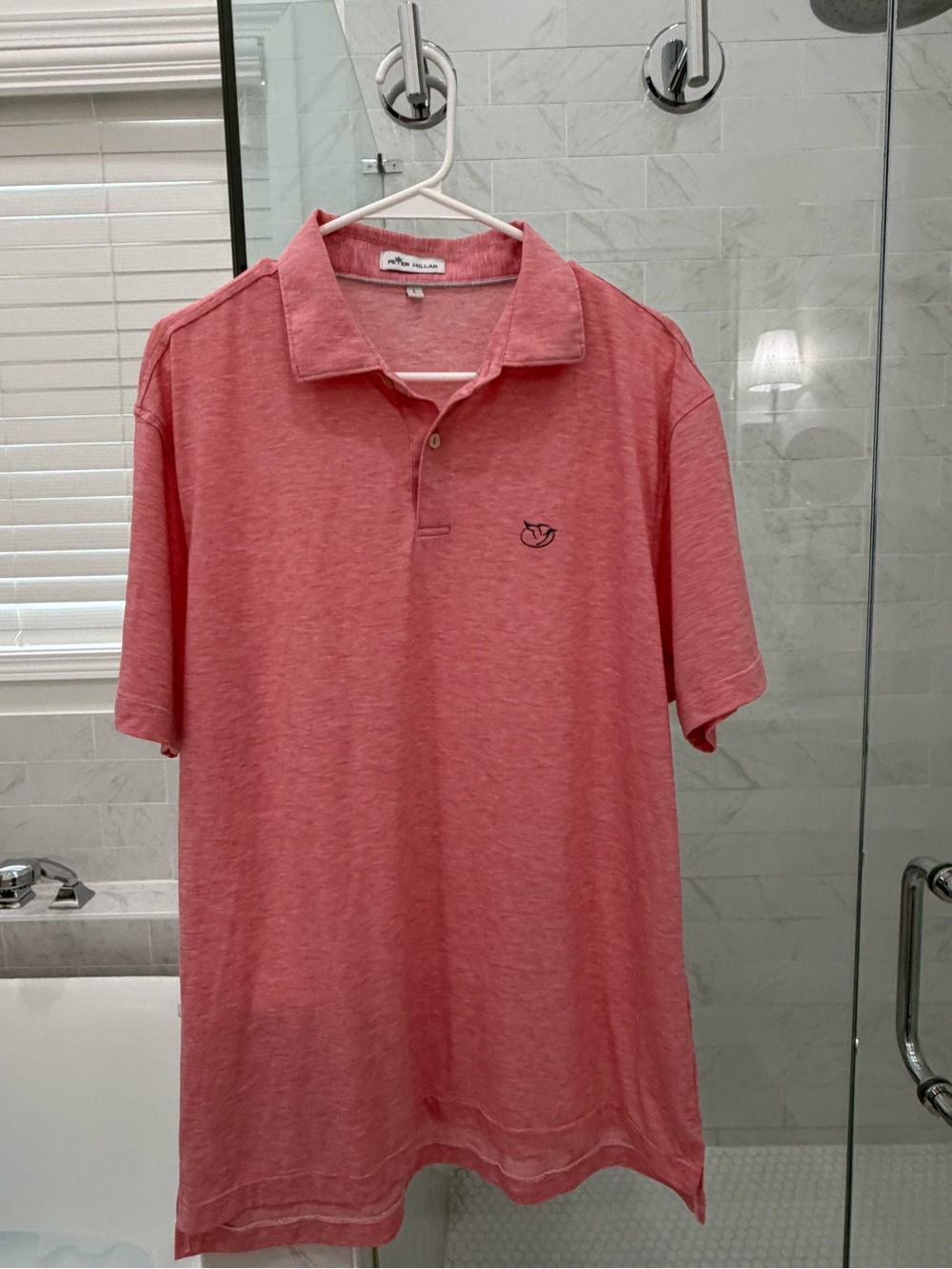 Reynolds Lake Oconee - Peter Millar Coral Heather Short Sleeve Polo